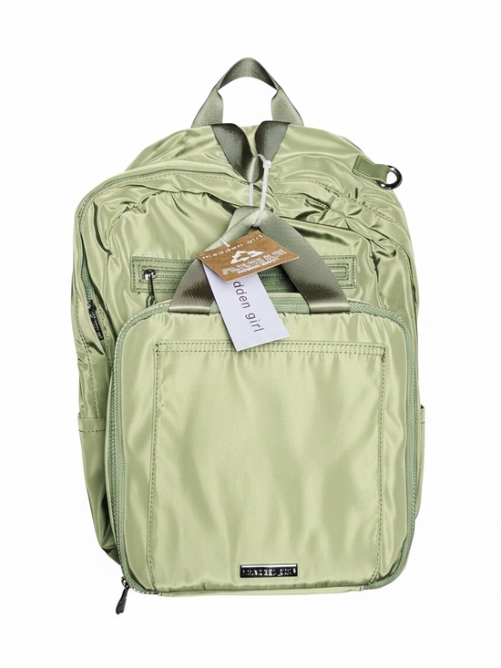 Madden Girl Handbags - Madden Girl 2FER Unisex Nylon Olive Green Backpack, w/matching lunch tote. NWT